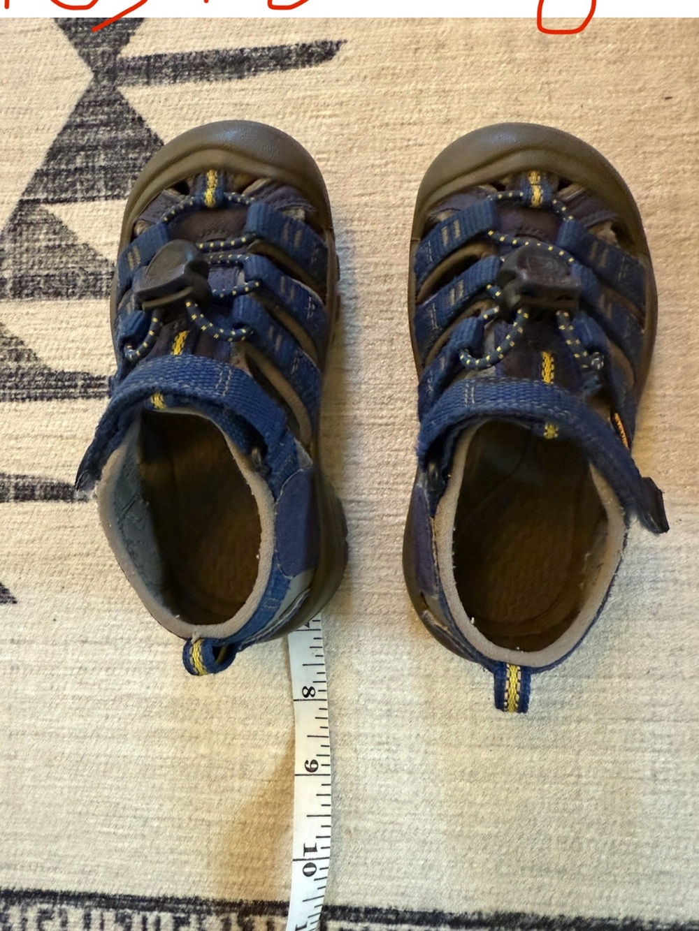 Keen Kids Newport H2 Blue Depths/Gargoyle Waterproof Sandals - Picture 10 of 12